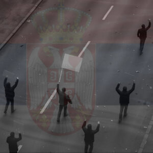 Blokade Srbija foto:prst ilustracija